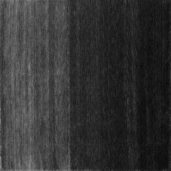 Ahgly Company Indoor Square Abstract Gray Contemporary Area Rugs, 6' Square