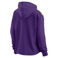 thumbnail image 3 of Women's Fanatics Purple Los Angeles Lakers Overslide Quarter-Zip Fleece Hoodie, 3 of 3