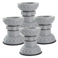 thumbnail image 3 of COOPHYA 4Pcs Light Grey Square Washer Stabilizer Pads Plastic Anti Vibration for Home Use 10X8CM, 3 of 8
