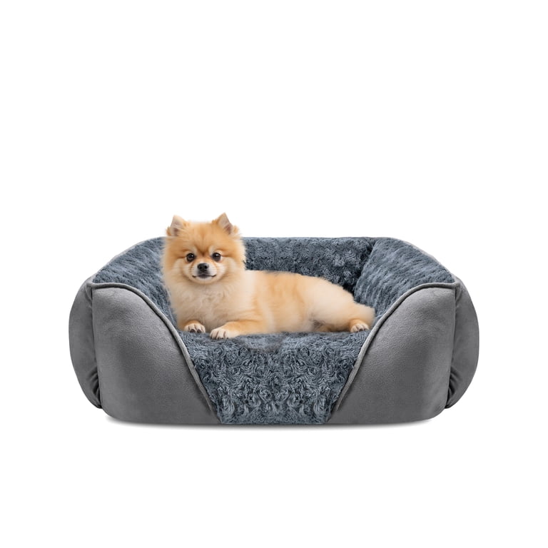 SHU UFANRO Soft Rectangle Dog Bed, Machine Washable, 20x19 inch photo 1