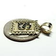 thumbnail image 6 of 10k two tone gold initial S pendant alphabet charm diamond cut fine jewelry 1.9g, 6 of 12