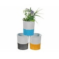 thumbnail image 1 of Color Block Ronde En Métal Planteur (Mini Grand) (Asstd) - Set of 3, 1 of 1