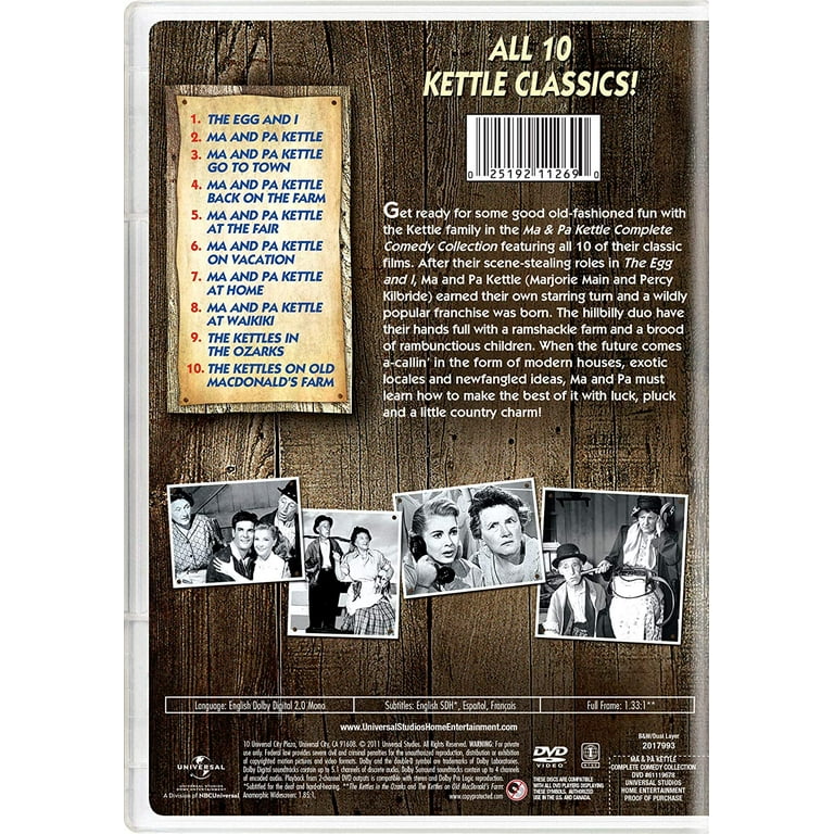 Universal Studios: Ma & Pa Kettle Complete Comedy Collection DVD