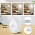 thumbnail image 5 of PayUSD 4 Pack Stick-On Motion Sensor Night Light Mini Rechargeable White LED Night Light with Dusk to Dawn Sensor, Indoor Stair Lights Battery Operated Wall Light for Clost, Cabinet, Hallway, 5 of 9