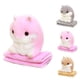 thumbnail image 4 of Yuarrent 2 en 1 lindo hámster coral polar peluche juguete tiro almohada y manta conjunto Decoración del hogar No.02, 4 of 6