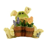 Enesco Jeremiah Jelly Bean Pondhopper - One Figurine 2.75 Inch, Resin - Frog Wee Folkstone Bunny 36704