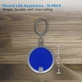thumbnail image 5 of 10 Round LED Keychains - Battery included, Plastic - Blue, 5 of 5