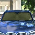 thumbnail image 4 of ALAZA Olive Green Solid Windshield Sun Shade Car Foldable Sun Visor Block UV Rays Protector 57"x31.5", 4 of 8