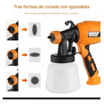 thumbnail image 3 of Pulverizador De Pintura Portátil Portátil Inalámbrico 950ml Naranja Con Negro, 3 of 5