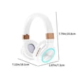 thumbnail image 3 of Auriculares inalámbricos Bluetooth 5.0 | Auriculares plegables sobre la oreja | Batería de larga duración de 400 mAh | Iluminación LED fría | Modos con cable e inalámbricos | Reducción de ruido, 3 of 6