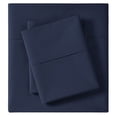 thumbnail image 1 of Madison Park Cotton Single Pick Peached/Brushed Percale Sheet Set in Navy, 1 of 5