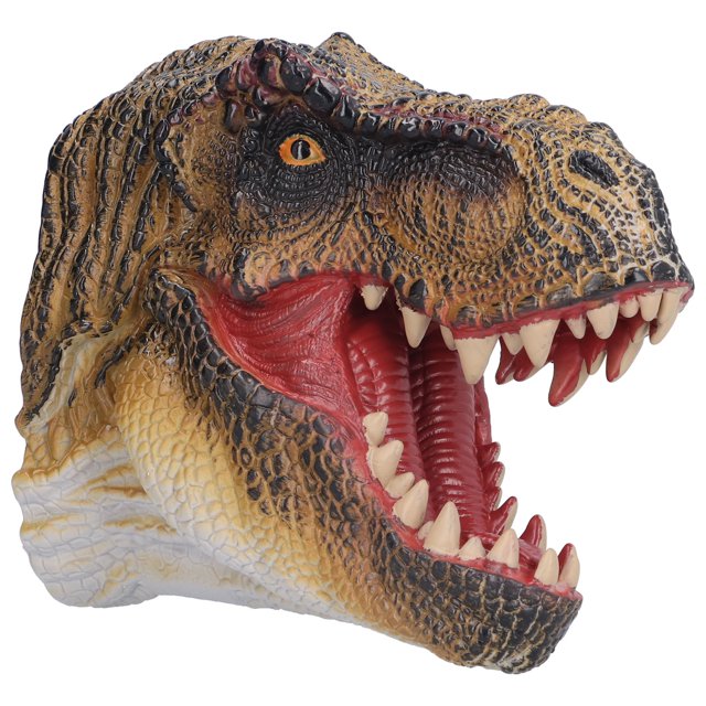 Marioneta de mano para niños, marioneta de dinosaurio, figura de acción de dinosaurio jurásico portátil de goma, marioneta de dinosaurio confiable y duradera