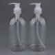 thumbnail image 2 of Botellas grandes con bomba para cosméticos, dispensadores vacíos de loción/champú para viajes (2 unidades, Bomba transparente, 2 of 9