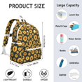 thumbnail image 6 of Black Sunflower Backpack for School,Cute School Bag,Schoolbag with Adjustable Shoulder Straps & Padded Back,13.4"x11"x4.7", 6 of 6
