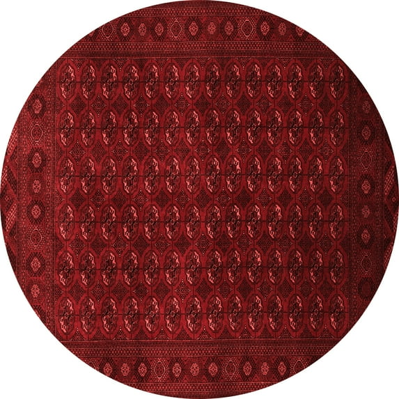 Ahgly Company Indoor Round Persian Red Traditional Area Rugs, 5' Round