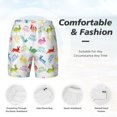 thumbnail image 5 of Lsque Mens Swim Trunks Happy Easter Rabbit Pattern - Bathing Suit Compression Liner - Beach Swim Shorts Swimwear - (S-3XL) - Stretch Quick Dry -Small, 5 of 9