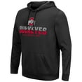 thumbnail image 2 of Men's Colosseum Black Ohio State Buckeyes Lantern Pullover Hoodie, 2 of 3