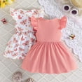 thumbnail image 5 of TAIAOJING Girls Summer Dresses Toddler Baby Outfits Sets Casual Sleeveless Bow Knot Ruffled Hem Two Piece Outfits Sets For To 3-Years Stylish 9-12M, 5 of 7
