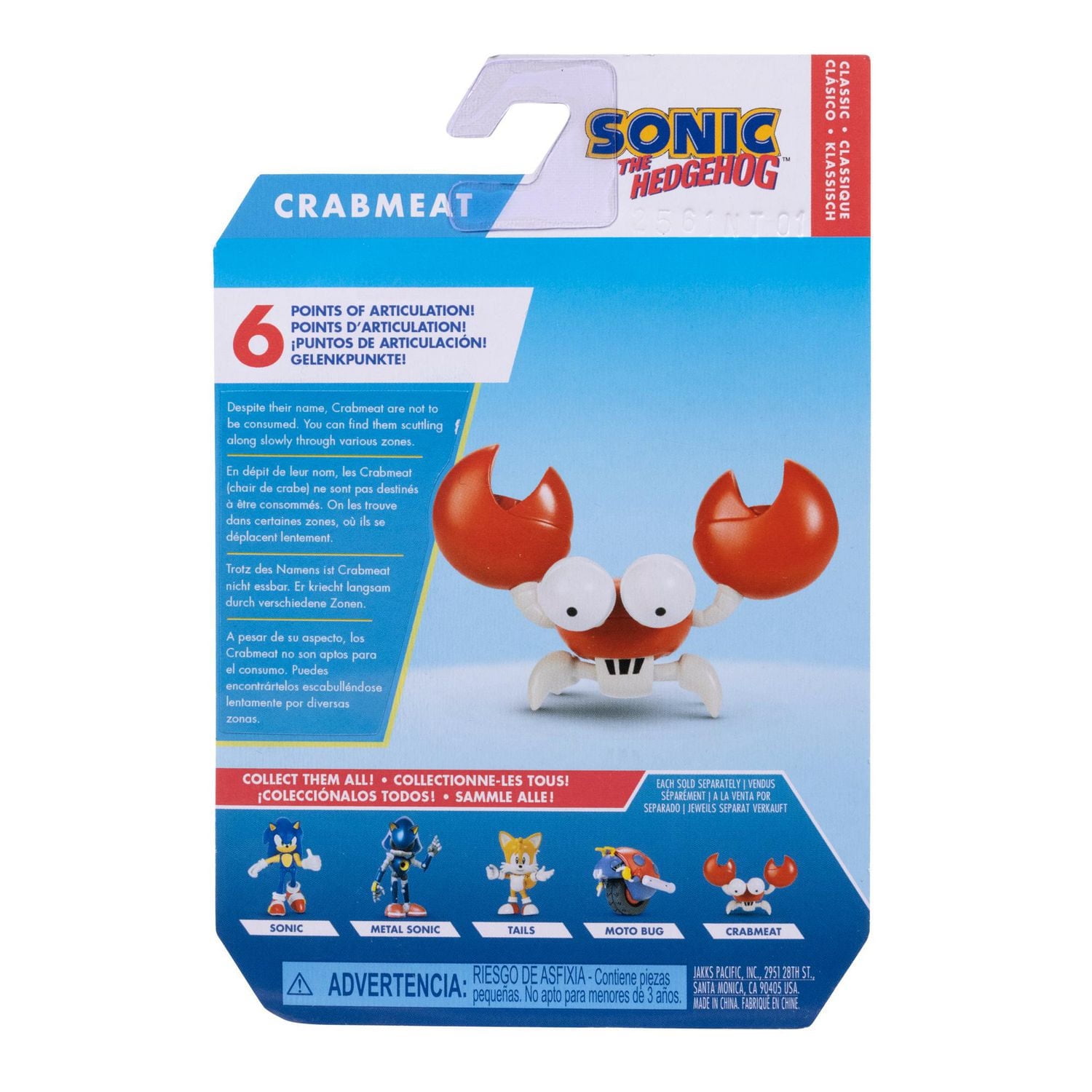 Figurines de 2,5po de Sonic The Hedgehog - Crabmeat
