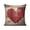 Rustic Wood Board, variant on Valentine's Day Heart Roses Throw Pillow Covers 16"x16", 1 Pcs, Linen Study Sofa Cushion Cover Indoor Living Room Home Decor