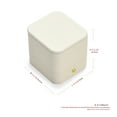 thumbnail image 5 of Oirlv Cream Leather Ring Box for Proposal, Wedding Ring Box, Gift Box Ring with Velvet Interior, 5 of 9
