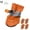 Orange M, variant on Xecvkr Dog Shoes Small Paw Protector Orange Reflective Non Slip Water Resistant Booties Adjustable Drawstring Fleece Soft Sole Size Chart Included 4 Pack