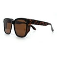 thumbnail image 5 of Polarized Fit Over Retro Rectangle Horn Rim Inset Lens Plastic Sunglasses Tortoise - Brown, 5 of 6