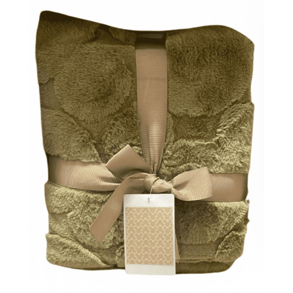 Disney Parks Mickey Mouse Icon Green Home Collection Throw Blanket New With Tag