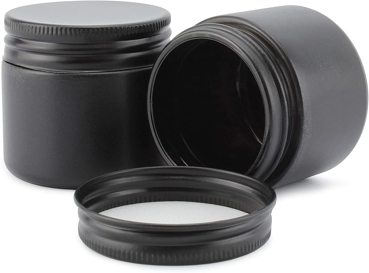 Glass Jars with Black Lids - 2 oz – The Cob Mercantile and Worlds Window