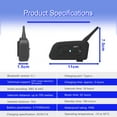 thumbnail image 6 of EJEAS V7  2-Way 7 Riders Motorcycle Bluetooth Intercom CVC Noise Reduction,3D Sound Waterproof Headset, 6 of 14