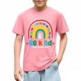 thumbnail image 6 of Babcutegg Kid Boys Uniform Campus Style Casual Fashion Pullover Lightweight Summer Shirts for Boys Pink Size 5 T, 6 of 6