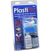 Polyvance 2504 PlastiFix Kit Clear Rigid Plastic Repair Kit with 8 Components
