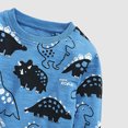 thumbnail image 3 of Spazoro Toddler Boys Sweatshirt, Long Sleeve Cute Printed Round Neck Casual Tops For Kids Blue Size 3T, 3 of 4