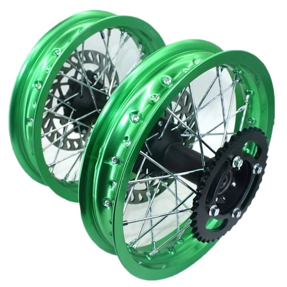 Applies to 1.85-12 inch Front Rear Rims Aluminum Alloy Wheel sprocket Disc Brake for CRF Kayo BSE Dirt Pit Bike Motorcycle