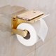 thumbnail image 1 of Portarrollos de Papel Higiénico Oso de Fresa Latón Macizo Estilo Hotel Oro Pulido, 1 of 5
