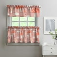 thumbnail image 2 of Kitchen Curtains 24 Inch Short - 3 Panel Set, Rod Pocket Window Curtain with Boho Vintage Mushroom Print, 100% Polyester for Farmhouse, Cafe, Kitchen, Bedroom, Easy Wash, 2 of 6