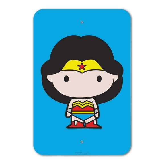 Wonder Woman Cute Chibi Character Home Business Office Sign