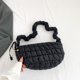 thumbnail image 4 of Bolso bandolera para mujer, bolso de mano informal plisado con nube para mujer, bolso de mano sencillo para chicas, 4 of 8