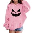 thumbnail image 5 of Mercatoo Halloween Hooded Sweatshirt for Kids Long Sleeve Pumpkin Printed Tops Boys Girls Warm Peppy Hoodie with Pocket, 5 of 6