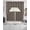 Beige Black, variant on Black Red Plaid Swag Kitchen Curtains Sets for Windows 24 Inch Length, Vintage Rustic Buffalo Checked Gingham Short Window Curtain Panels Swags Valances and Tiers 3 Piece Set for Cafe/Dining Room