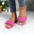 thumbnail image 4 of COM STAR Women’s Slide Sandals Casual Flat Slip-On Summer Shoes, Braided Design for Beach & Everyday Wear, 4 of 6