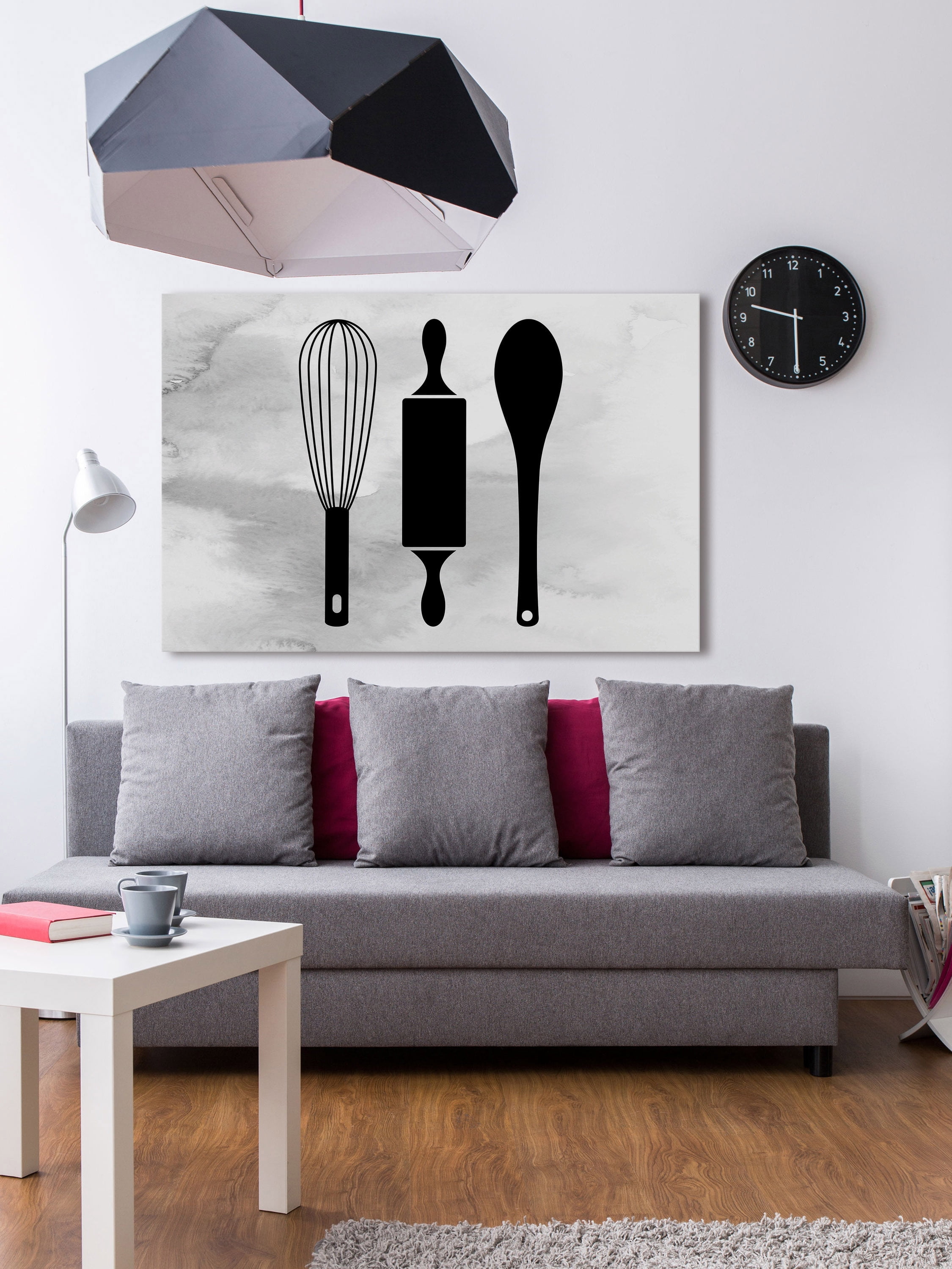 "Baking Utensils" Painting Print on Wrapped Canvas