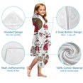 thumbnail image 7 of White Christmas Santa and Character Pattern Hooded Bath Towel，50"x30" for Ages 3 To 12 Kids, Quick Dry Lightweight Soft Microfiber Hood Beach Towel Cover Up for Kids, 7 of 7