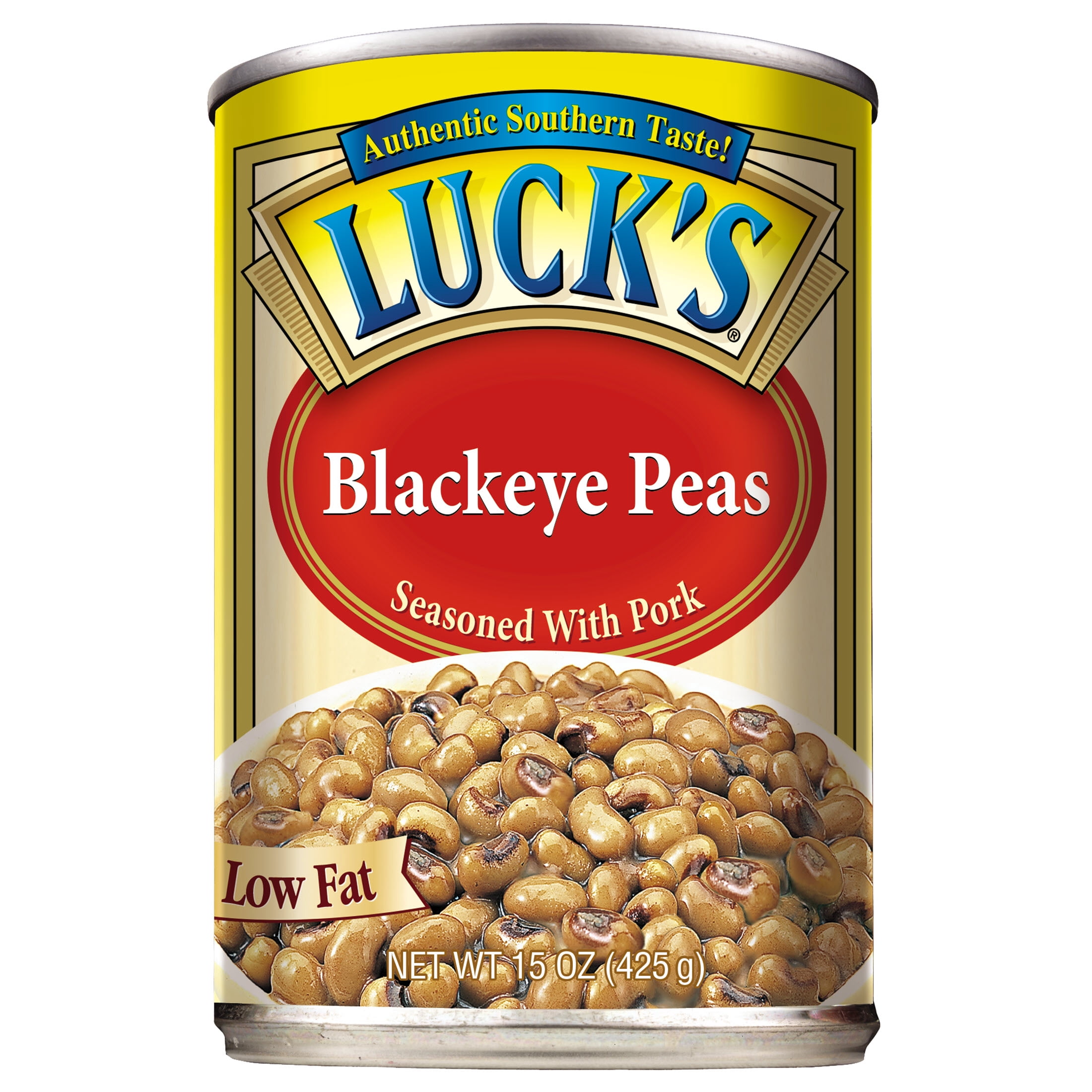 (8 pack) Luck's Blackeye Peas, Seasoned with Pork, 15oz Can