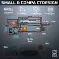thumbnail image 6 of PARGRILL 467 sq.in Wood Pellet Grill & Smoker, BBQ Grill with Auto Temperature Control, for Outdoor Cooking, Patio and Backyard, Bronze Black, 6 of 10
