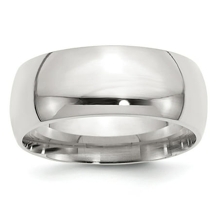 Sterling Silver 9mm Comfort Fit Band Ring - Ring Size: 4 to