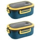 thumbnail image 1 of 2X Bento Box Fiambrera para adultos, 1200ML Fiambrera de doble capa con cuchara y tenedor Contenedores de alimentos de alta capacidad, a prueba de fugas, 1 of 8