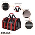 thumbnail image 2 of Pet Cat Carrier Bolso al aire libre Bolsa plegable para mascotas Bolsa de viaje para mascotas (Rojo S), 2 of 3