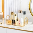 thumbnail image 5 of Hevirgo Metal Handle Makeup Organizer Makeup Storage Tray with Metal Handle Capacity Countertop Organizer for Neat Organized Cosmetic Storage for Bathroom, 5 of 8