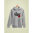 thumbnail image 3 of Love With Rose Hoodie Women -Image by Shutterstock, Female XX-Large, 3 of 4